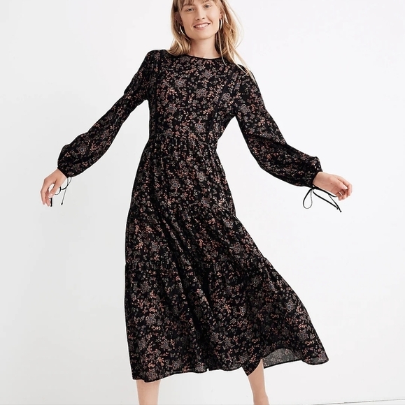 Madewell x Christy Dawn Tallulah Tie-Back Midi Dress in Wildblooms size S - Picture 1 of 12
